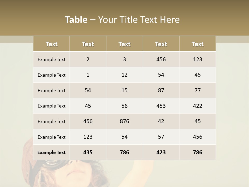 A Little Girl Holding A Toy Airplane In Her Hand PowerPoint Template