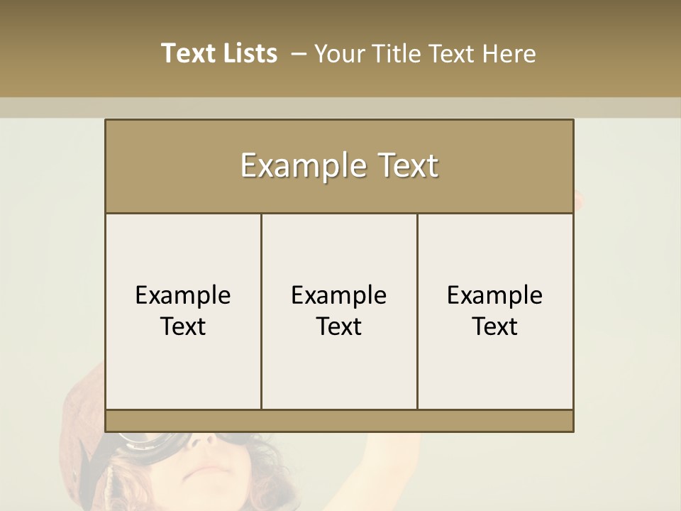 A Little Girl Holding A Toy Airplane In Her Hand PowerPoint Template