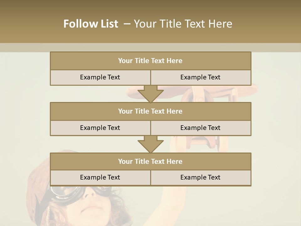 A Little Girl Holding A Toy Airplane In Her Hand PowerPoint Template