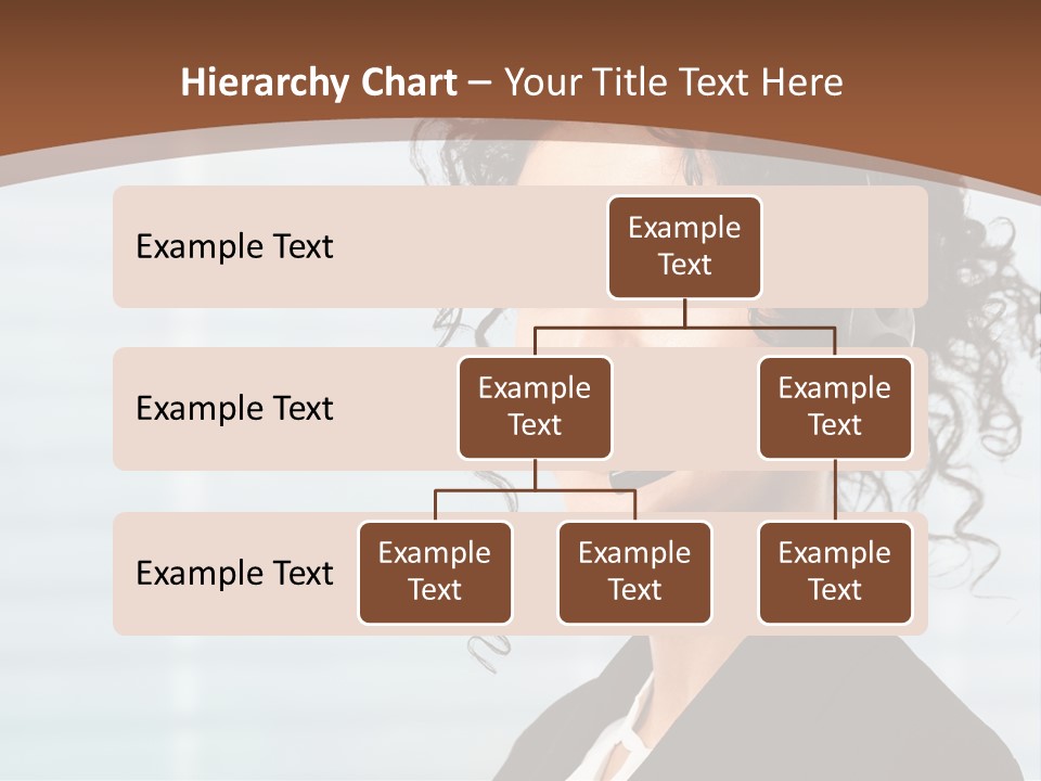 A Woman With A Headset Is Smiling For The Camera PowerPoint Template
