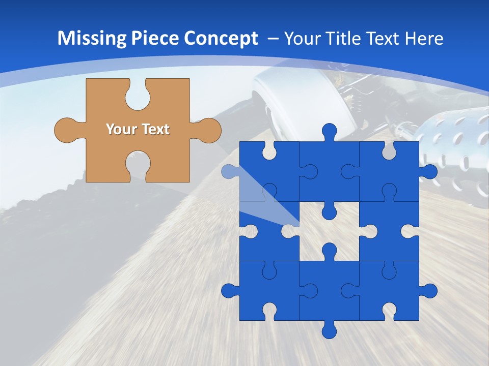 A Truck Driving Down A Road With A Blue Sky In The Background PowerPoint Template