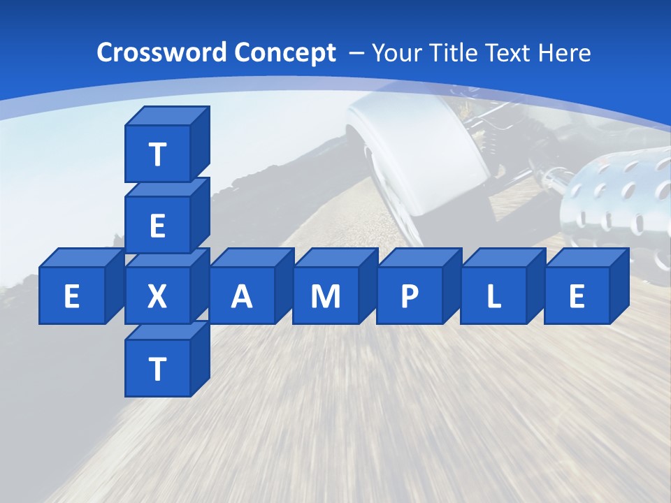 A Truck Driving Down A Road With A Blue Sky In The Background PowerPoint Template