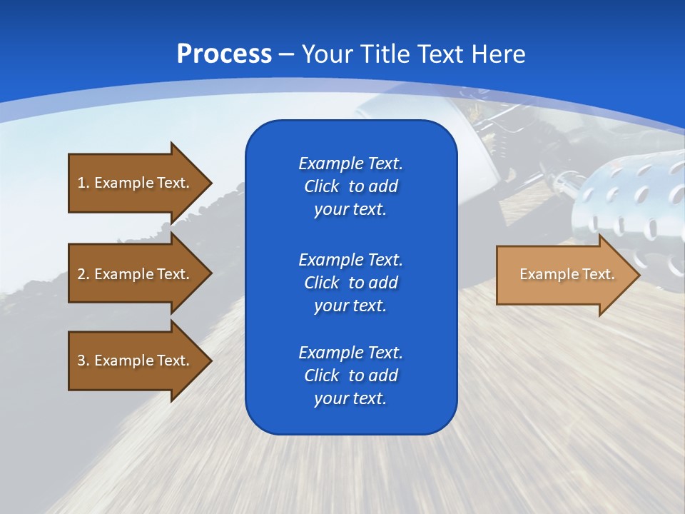 A Truck Driving Down A Road With A Blue Sky In The Background PowerPoint Template