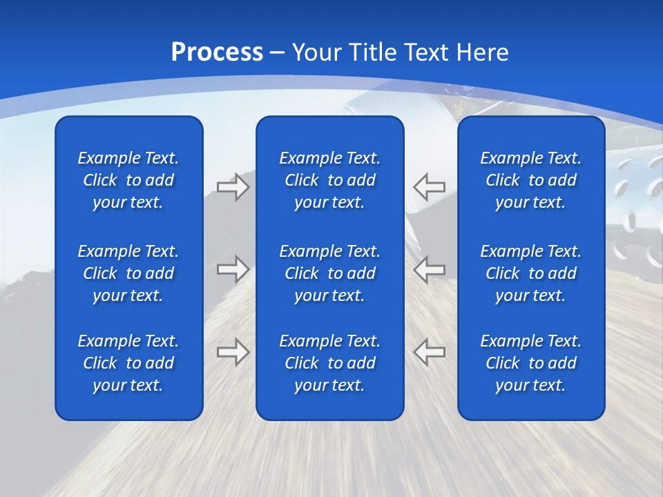 A Truck Driving Down A Road With A Blue Sky In The Background PowerPoint Template