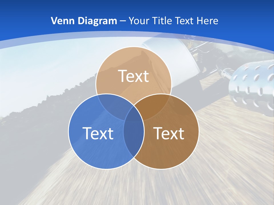 A Truck Driving Down A Road With A Blue Sky In The Background PowerPoint Template