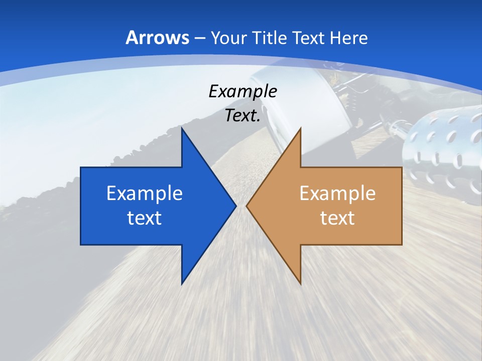 A Truck Driving Down A Road With A Blue Sky In The Background PowerPoint Template