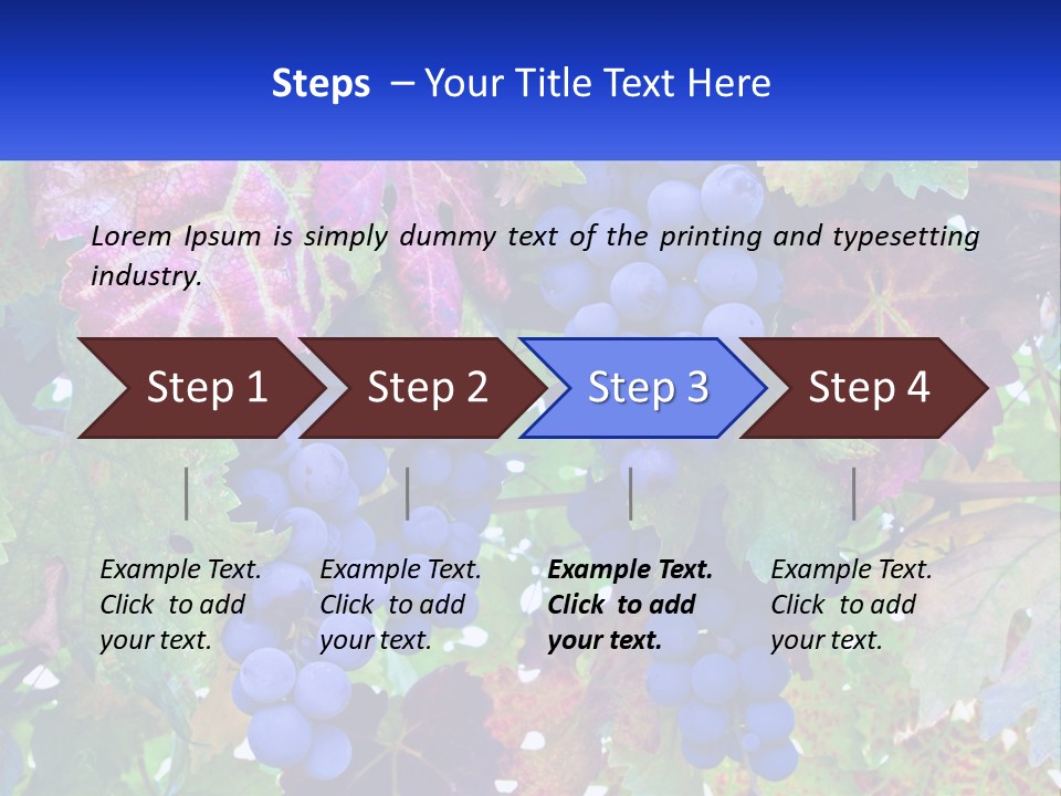 A Bunch Of Grapes Hanging From A Tree PowerPoint Template