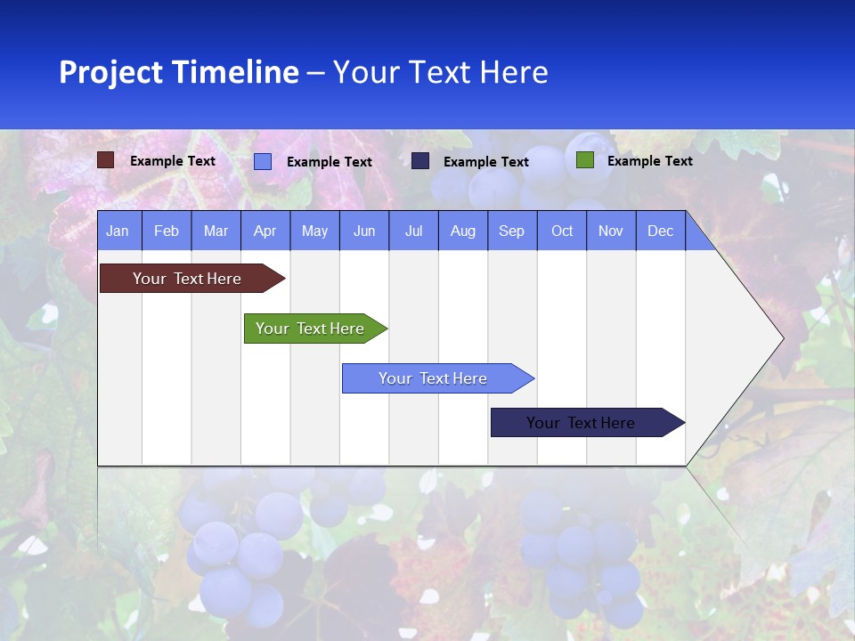 A Bunch Of Grapes Hanging From A Tree PowerPoint Template