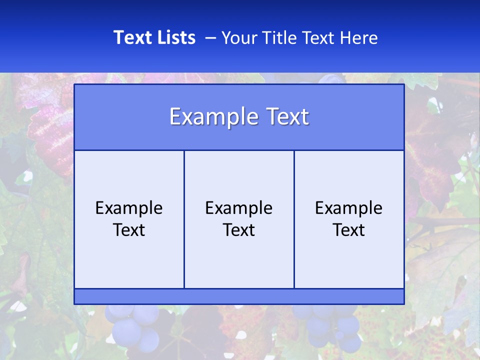 A Bunch Of Grapes Hanging From A Tree PowerPoint Template