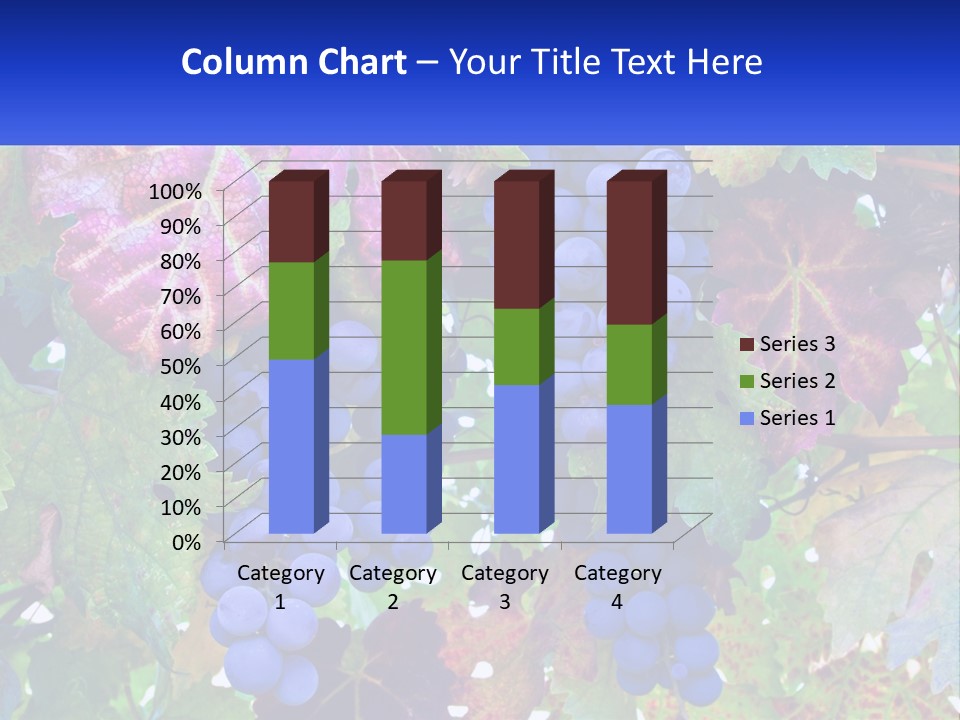 A Bunch Of Grapes Hanging From A Tree PowerPoint Template