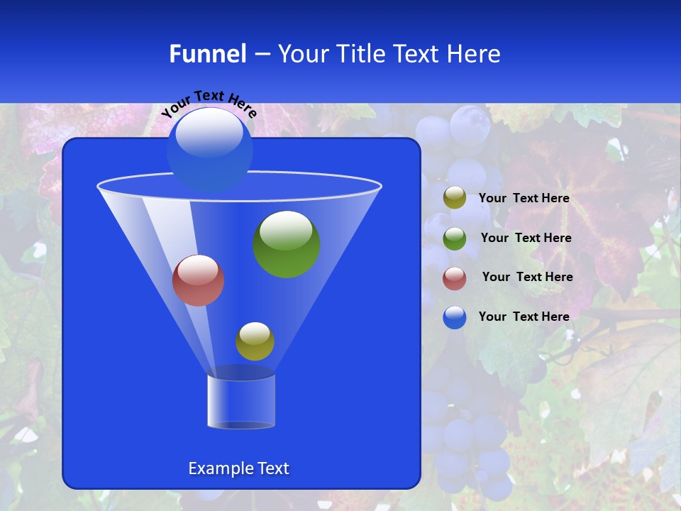 A Bunch Of Grapes Hanging From A Tree PowerPoint Template