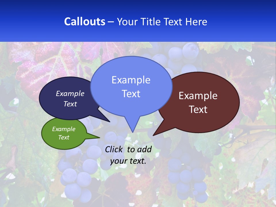 A Bunch Of Grapes Hanging From A Tree PowerPoint Template