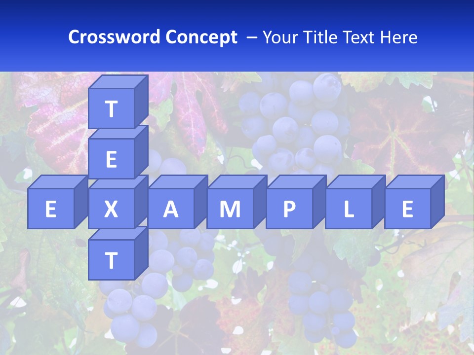 A Bunch Of Grapes Hanging From A Tree PowerPoint Template