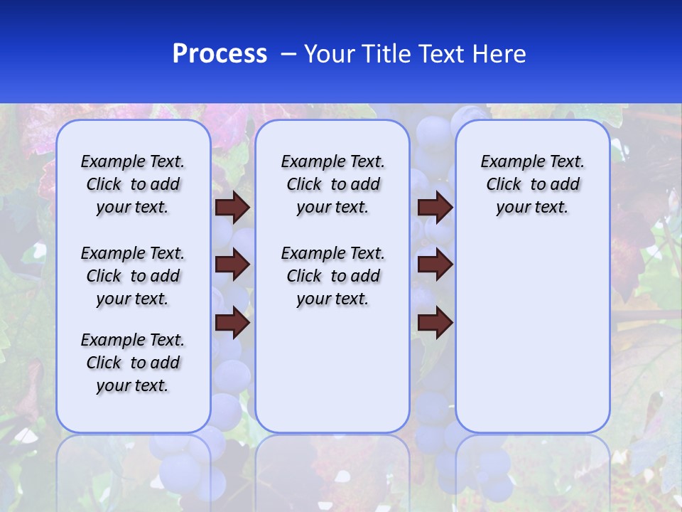 A Bunch Of Grapes Hanging From A Tree PowerPoint Template