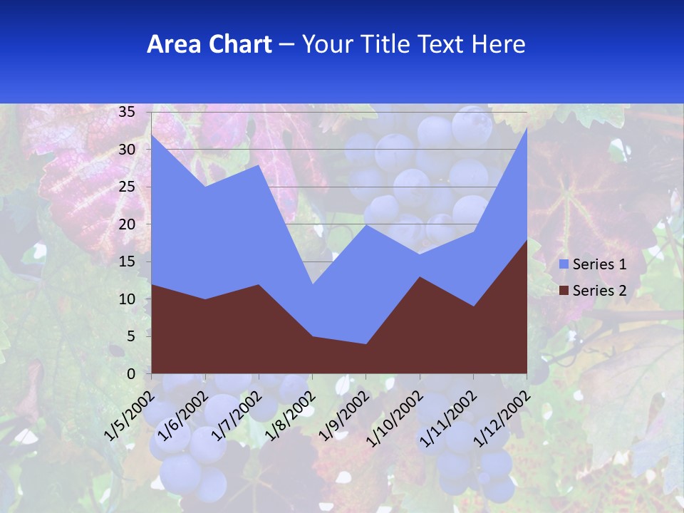 A Bunch Of Grapes Hanging From A Tree PowerPoint Template