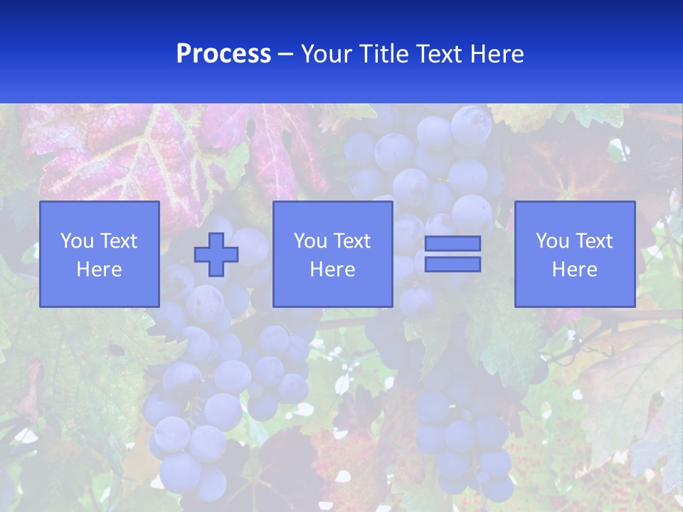 A Bunch Of Grapes Hanging From A Tree PowerPoint Template