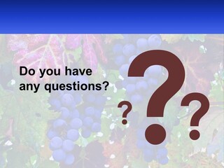 A Bunch Of Grapes Hanging From A Tree PowerPoint Template