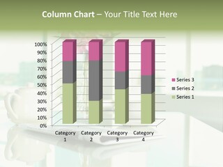 A Vase Of Flowers On A Table With A Cup And Saucer PowerPoint Template