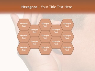 A Man Wearing A Pair Of Earplugs In His Ear PowerPoint Template
