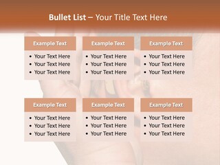 A Man Wearing A Pair Of Earplugs In His Ear PowerPoint Template