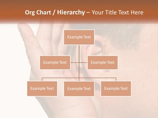 A Man Wearing A Pair Of Earplugs In His Ear PowerPoint Template