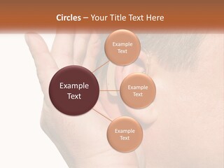 A Man Wearing A Pair Of Earplugs In His Ear PowerPoint Template