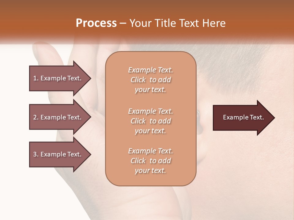 A Man Wearing A Pair Of Earplugs In His Ear PowerPoint Template