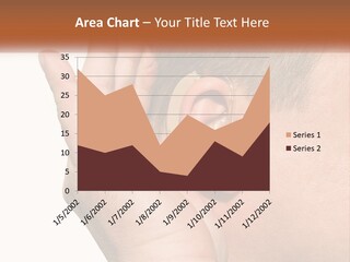 A Man Wearing A Pair Of Earplugs In His Ear PowerPoint Template