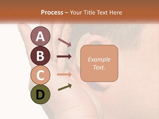 A Man Wearing A Pair Of Earplugs In His Ear PowerPoint Template