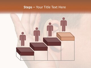 A Man Wearing A Pair Of Earplugs In His Ear PowerPoint Template