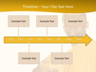 A Man In A Yellow Shirt Holding A Pumpkin PowerPoint Template