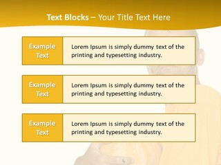 A Man In A Yellow Shirt Holding A Pumpkin PowerPoint Template