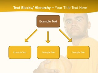 A Man In A Yellow Shirt Holding A Pumpkin PowerPoint Template