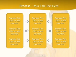 A Man In A Yellow Shirt Holding A Pumpkin PowerPoint Template