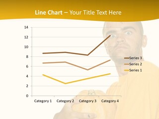 A Man In A Yellow Shirt Holding A Pumpkin PowerPoint Template