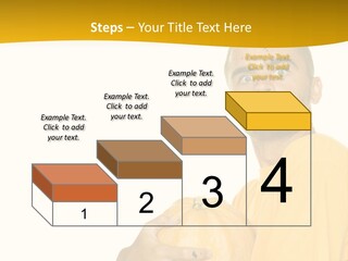 A Man In A Yellow Shirt Holding A Pumpkin PowerPoint Template