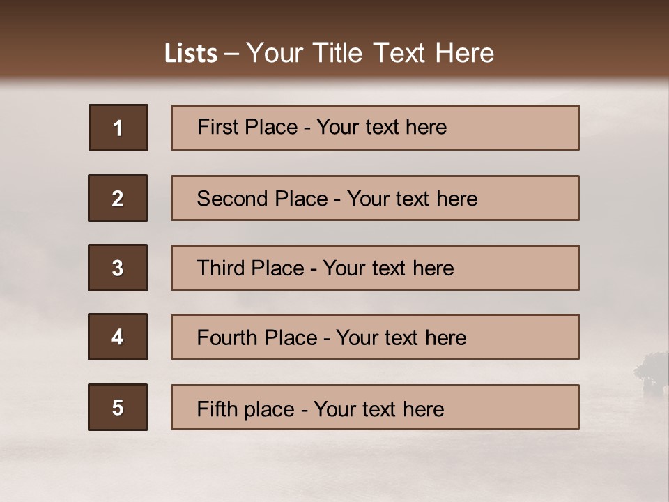 A Black And White Photo Of A Foggy Field PowerPoint Template