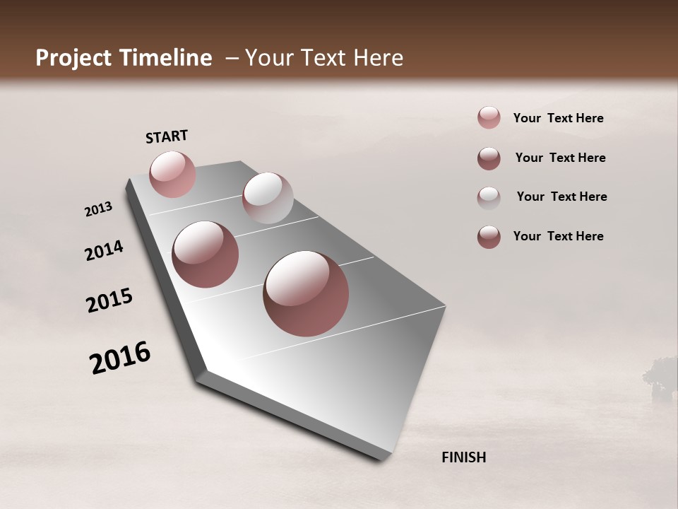 A Black And White Photo Of A Foggy Field PowerPoint Template