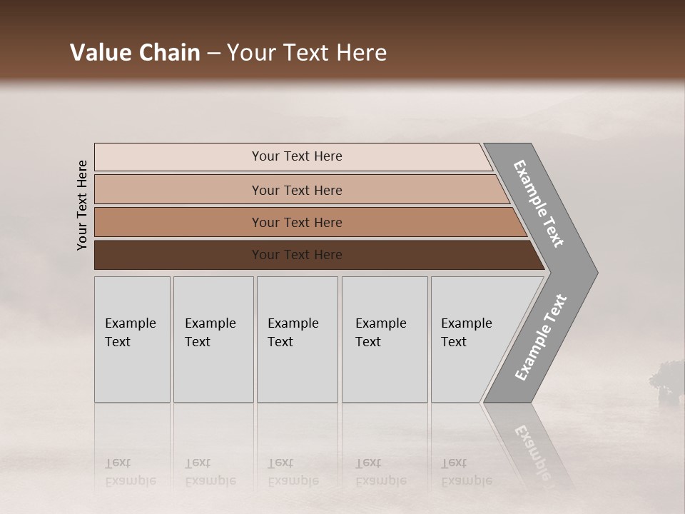A Black And White Photo Of A Foggy Field PowerPoint Template