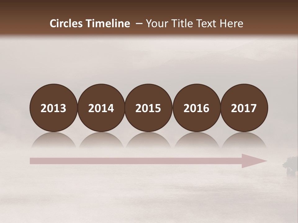 A Black And White Photo Of A Foggy Field PowerPoint Template