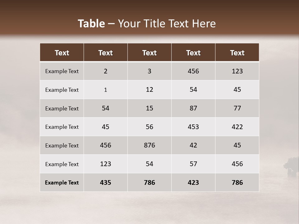 A Black And White Photo Of A Foggy Field PowerPoint Template