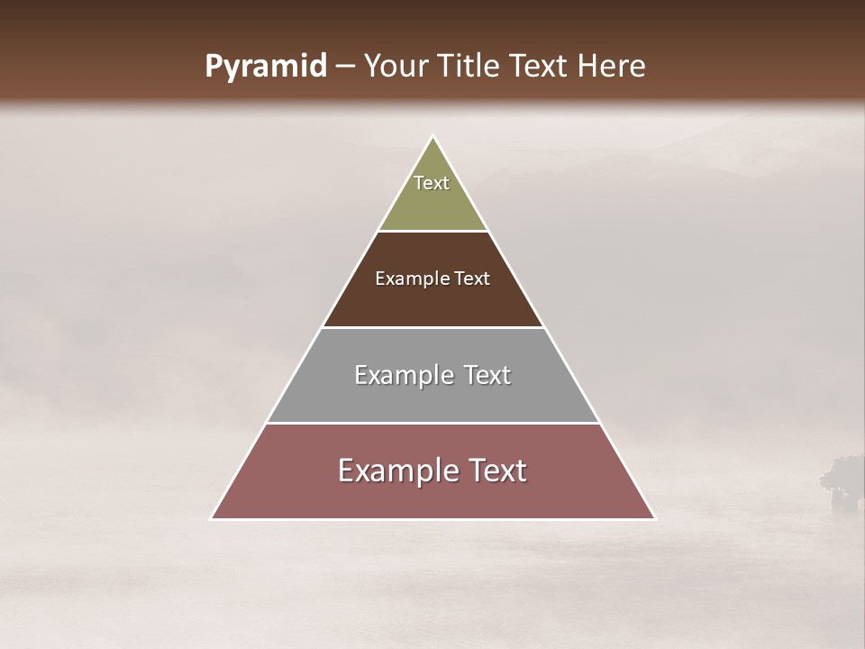 A Black And White Photo Of A Foggy Field PowerPoint Template