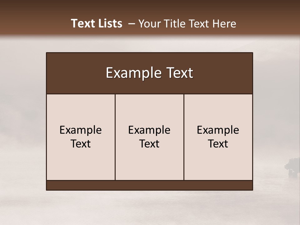 A Black And White Photo Of A Foggy Field PowerPoint Template