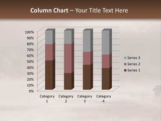 A Black And White Photo Of A Foggy Field PowerPoint Template