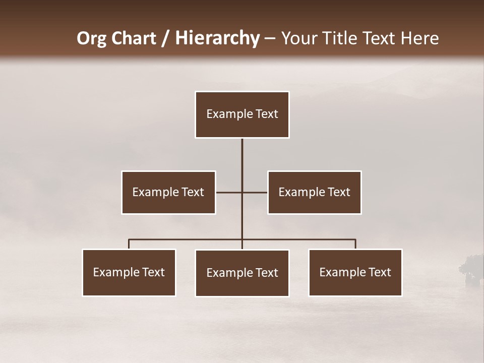 A Black And White Photo Of A Foggy Field PowerPoint Template