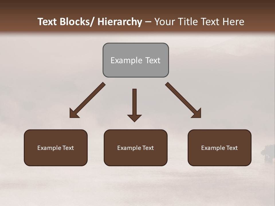 A Black And White Photo Of A Foggy Field PowerPoint Template