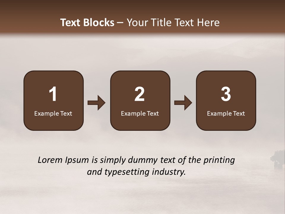 A Black And White Photo Of A Foggy Field PowerPoint Template