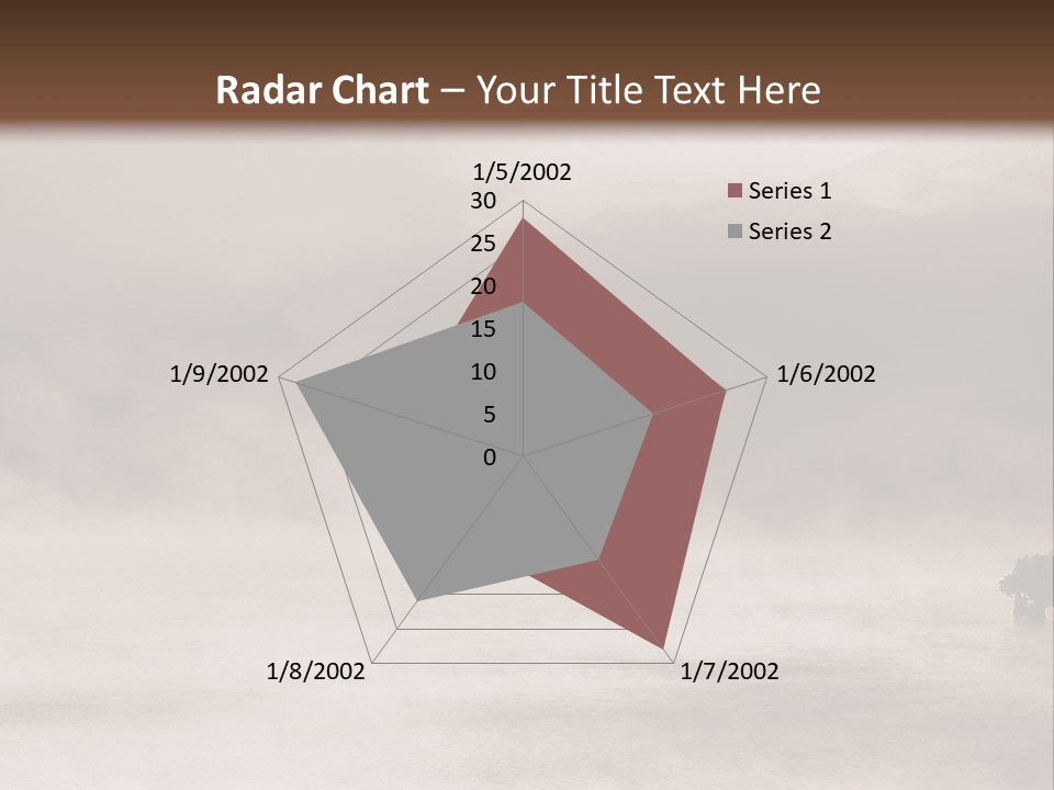 A Black And White Photo Of A Foggy Field PowerPoint Template