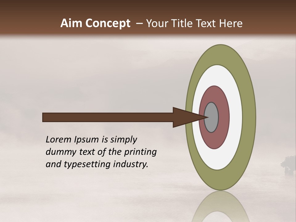 A Black And White Photo Of A Foggy Field PowerPoint Template