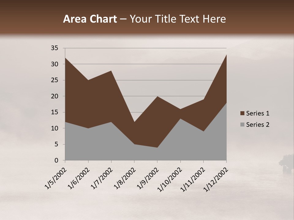 A Black And White Photo Of A Foggy Field PowerPoint Template